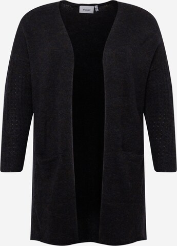 Cardigan 'Sandy' Fransa Curve en noir : devant