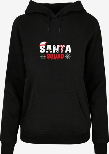 Merchcode Sweatshirt  'Santa Squad' in goldgelb / rot / schwarz / weiß, Produktansicht
