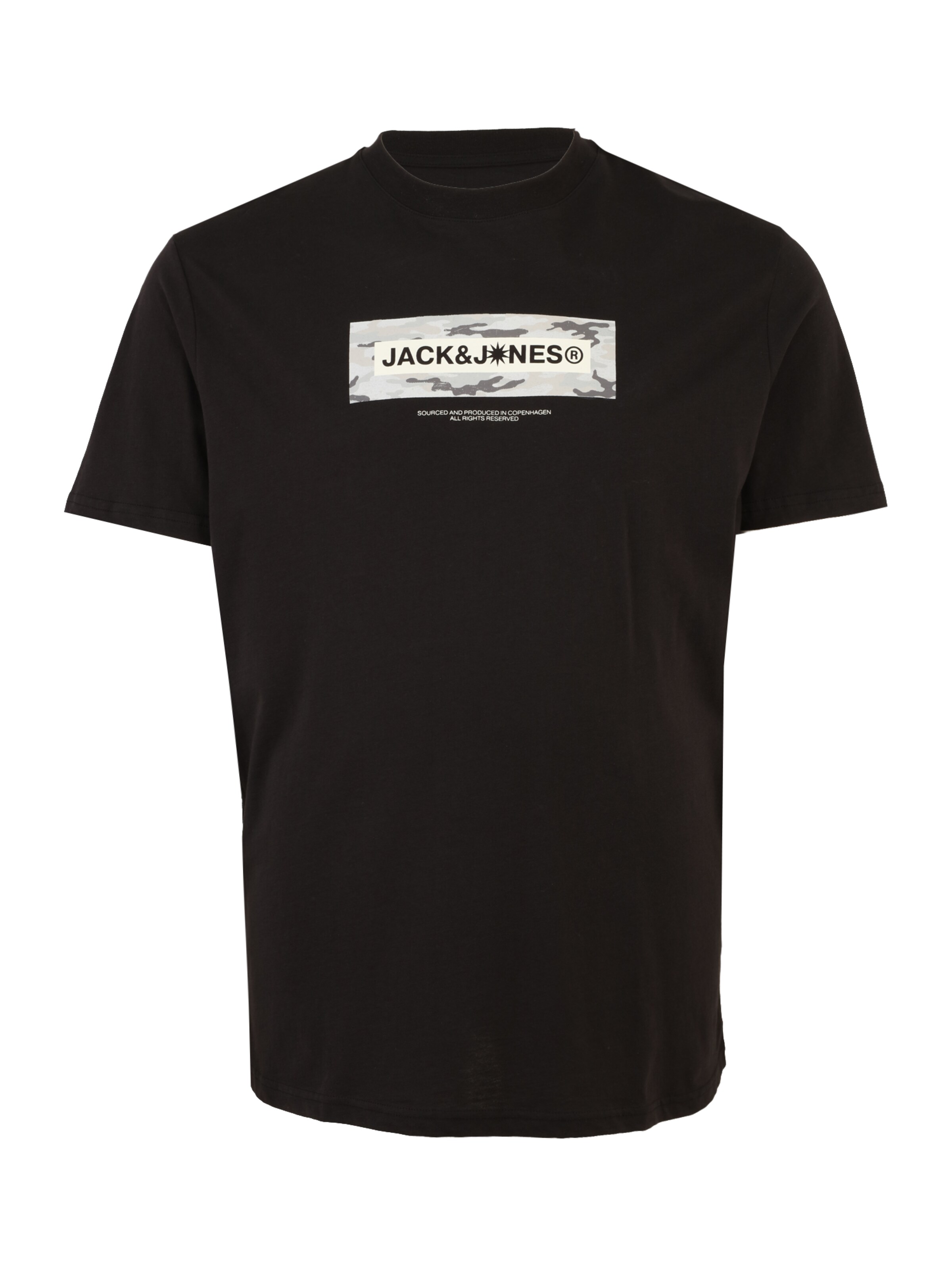 Jack & Jones Plus Shirt 'JCOBREEZE' in Black: front