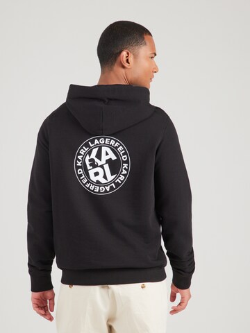 Sweat-shirt Karl Lagerfeld en noir : devant