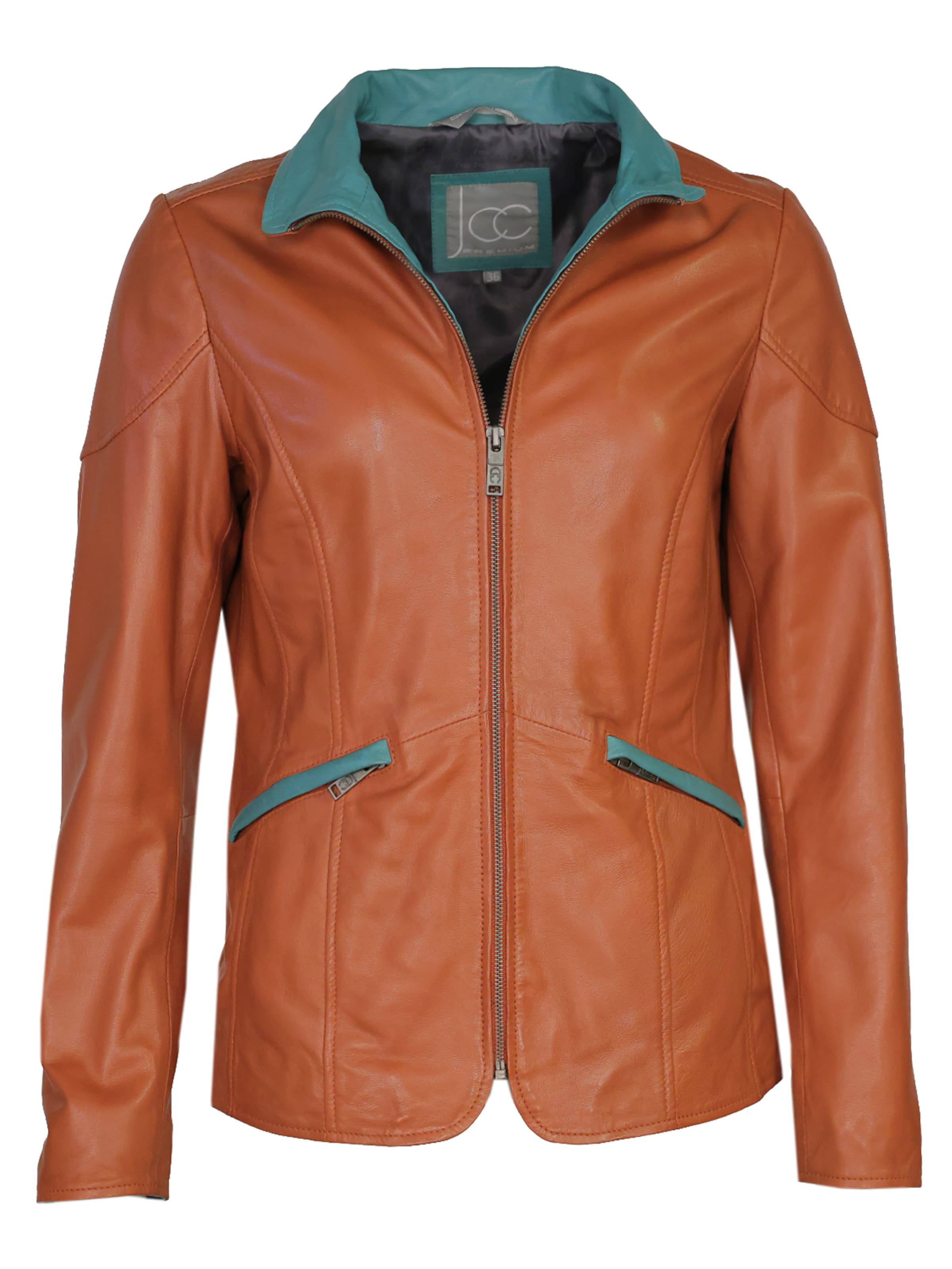 JCC Between-Season Jacket in Brown: front