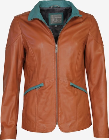 JCC Between-Season Jacket in Brown: front