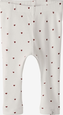 Lil'Atelier Skinny Leggings 'NBFGago' in White: front