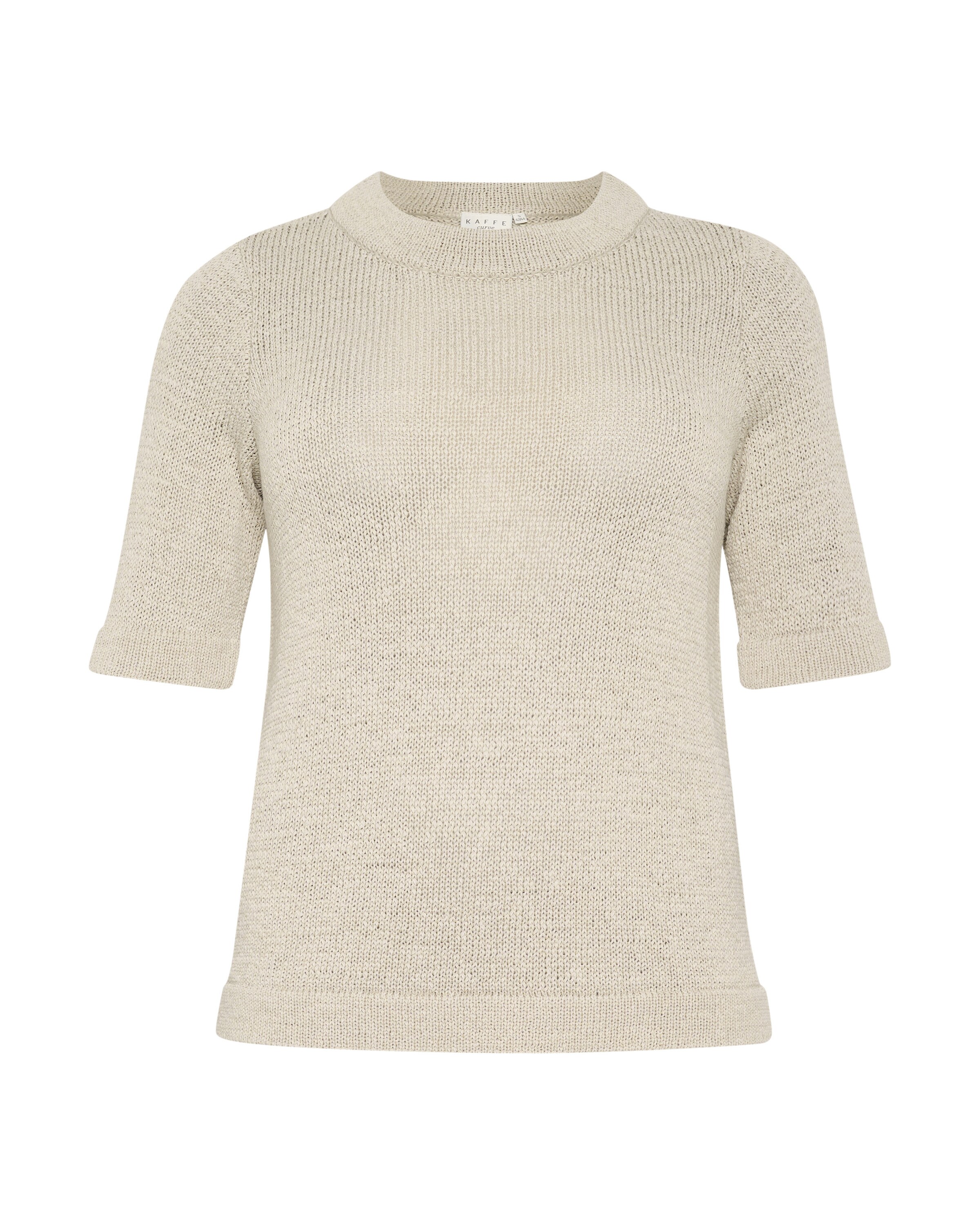 KAFFE CURVE Pullover in Beige: Vorderseite