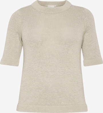 KAFFE CURVE Trui in Beige: voorkant