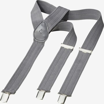 Charles Colby Suspenders in Grey: front