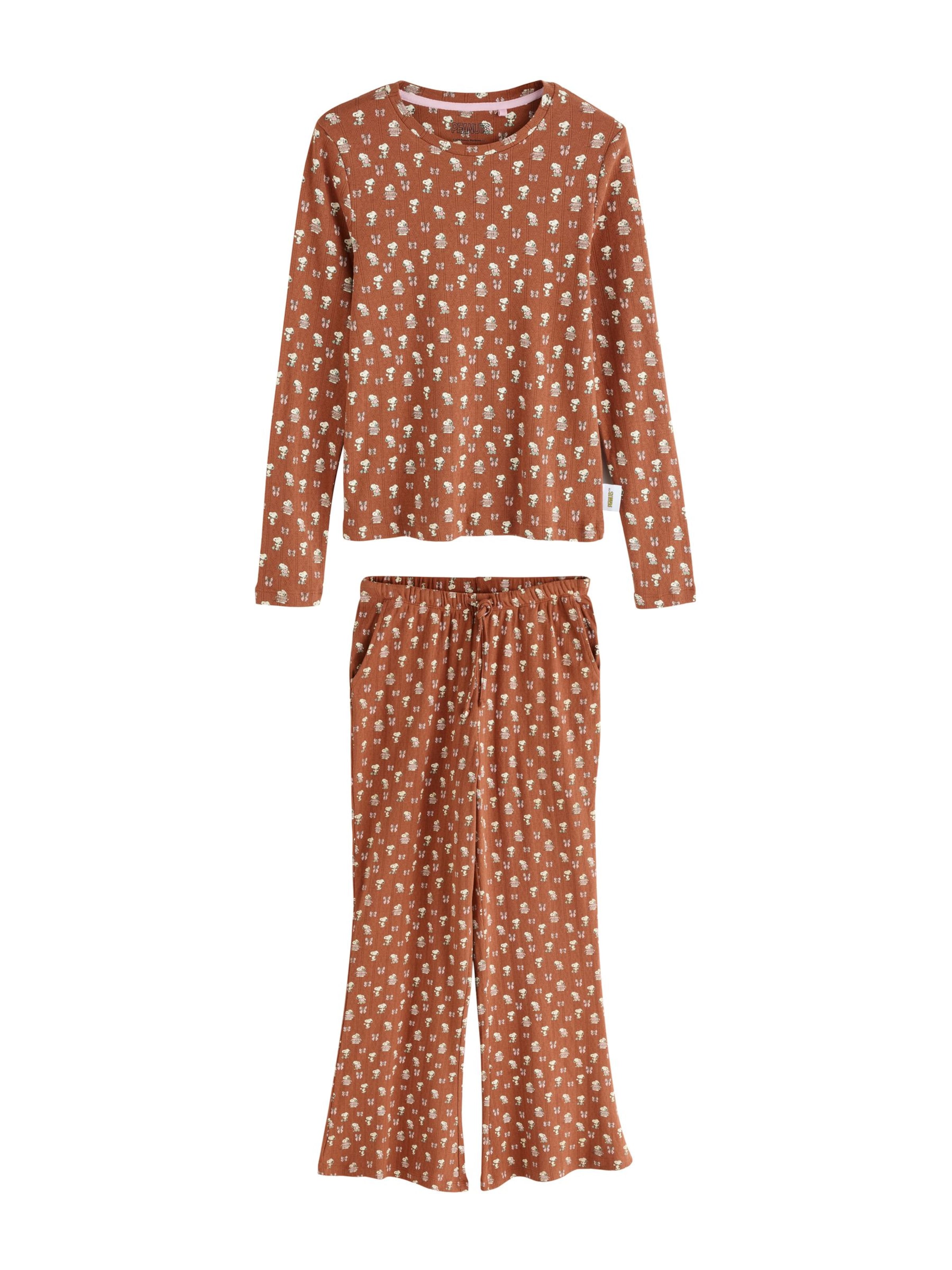 Next - Pijama en marrón: frente