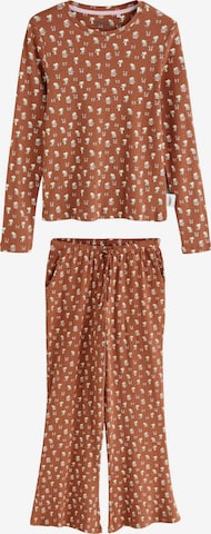 Next Pyjama in Braun: Vorderseite