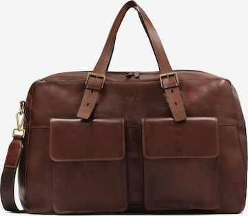 Kazar Travel Bag in Brown: front