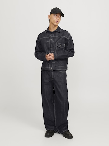 JACK & JONES Wide leg Jeans 'JJIDave JJClassic SELVEDGE' in Blue