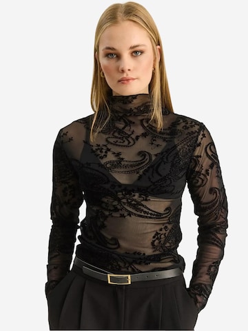 Bianco Lucci - Blusa em preto: frente