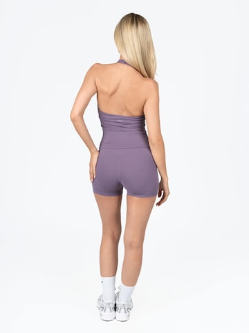 dayr Skinny Leggings 'Essential Shorts' in Purple