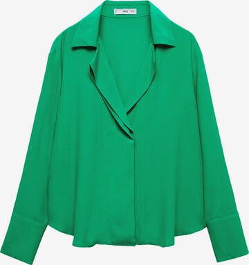 MANGO Blouse 'MONSOON' in Groen: voorkant