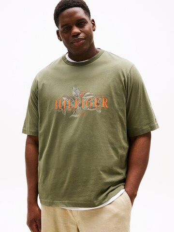 T-Shirt Tommy Hilfiger Big & Tall en vert : devant