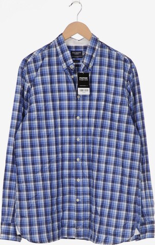Hackett London Button Up Shirt in XXL in Blue: front