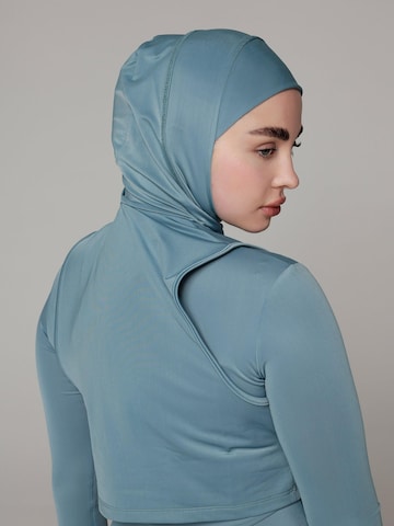 SIYA Swimwear T-Shirt Badeanzug 'Hijab'‌‌‌‌‌‌‌ in Blau