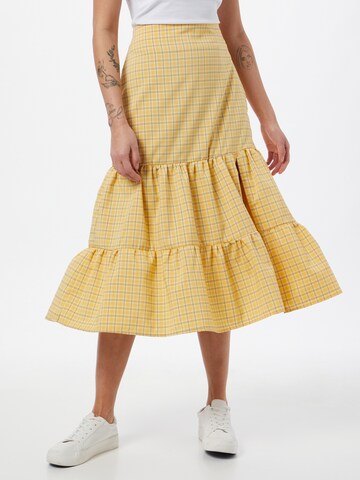 Fashion Union - Falda 'Paradiso' en amarillo: frente