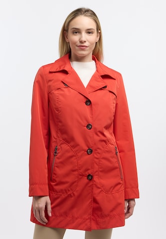 Barbara Lebek Between-Seasons Coat in Red: front