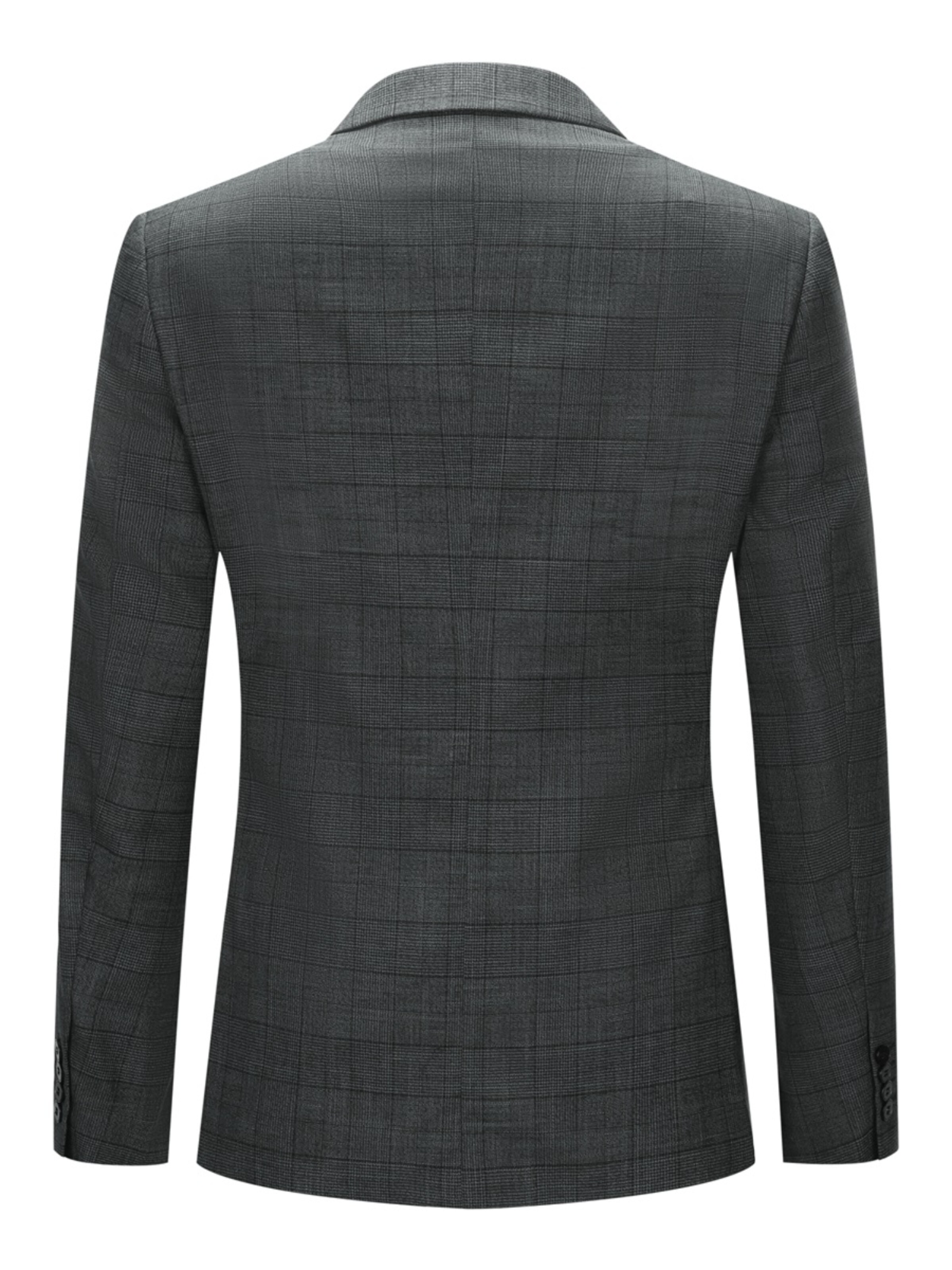 Youthup Slim fit Business Blazer in Grey