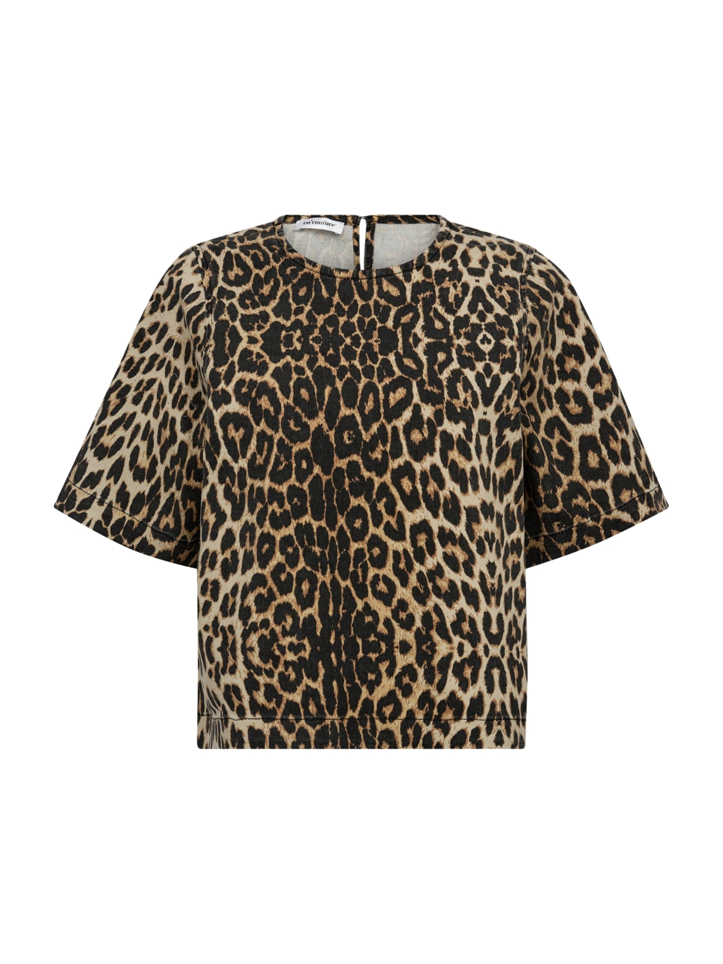 co'couture T-Shirt 'Leo' in Grün: Vorderseite