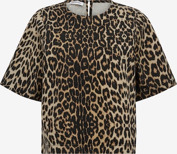 co'couture T-Shirt 'Leo' in Grün: Vorderseite