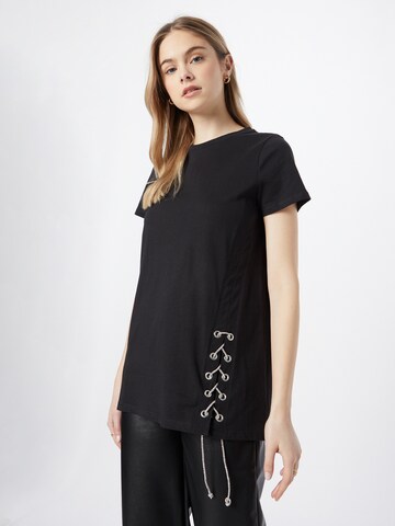 River Island T-Shirt in Schwarz: predná strana