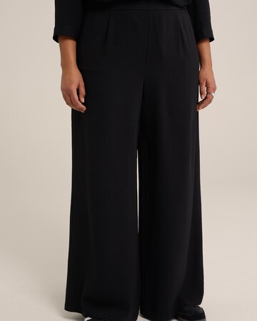 WE Fashion Wide leg Trousers in Black