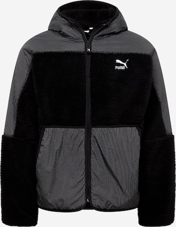 PUMA - Chaqueta de entretiempo en negro: frente