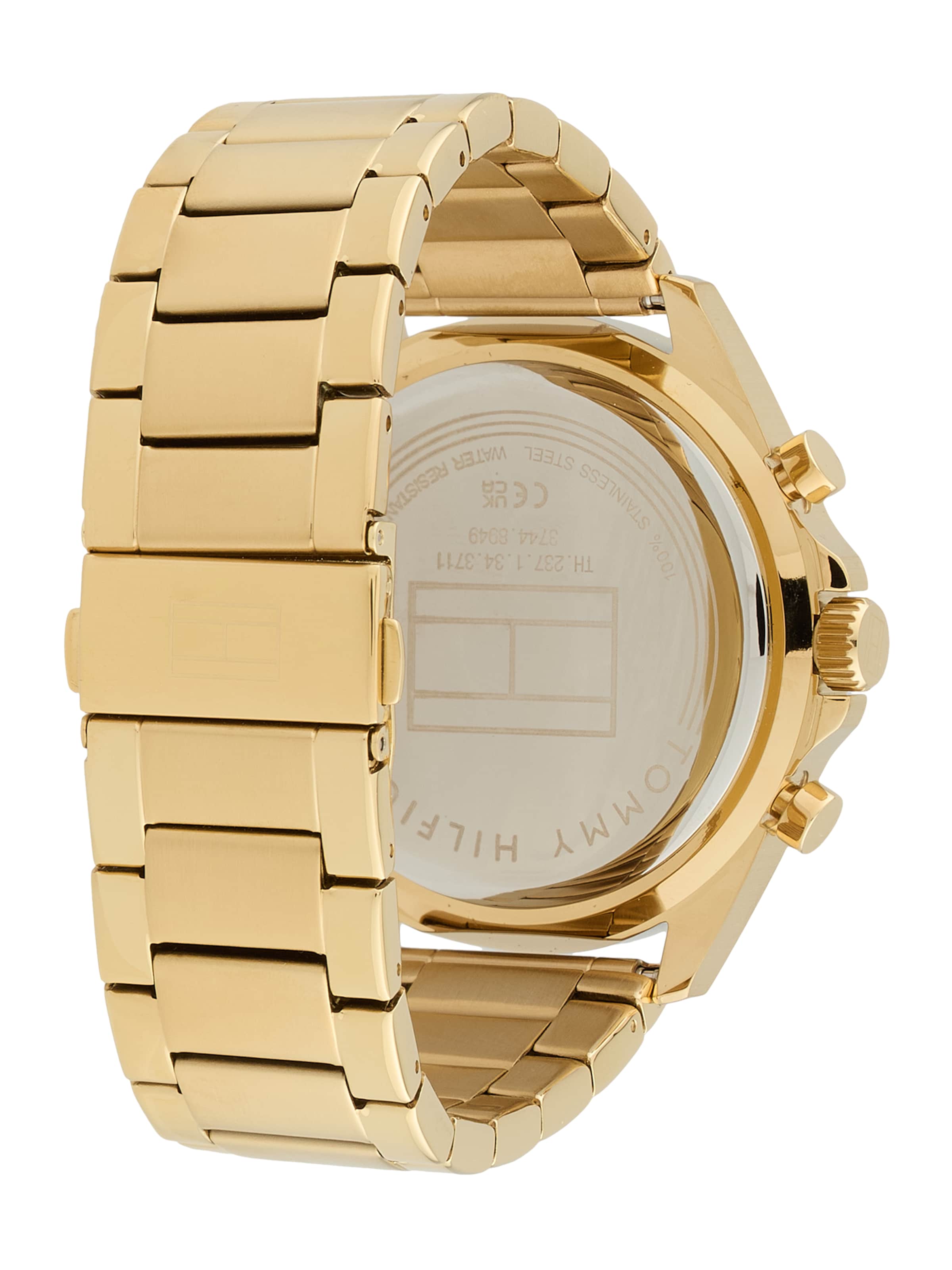 TOMMY HILFIGER Analogt ur 'Jax' i guld