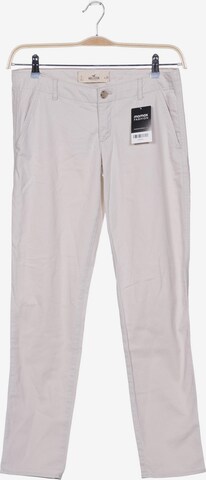 HOLLISTER Pants in S in White: front