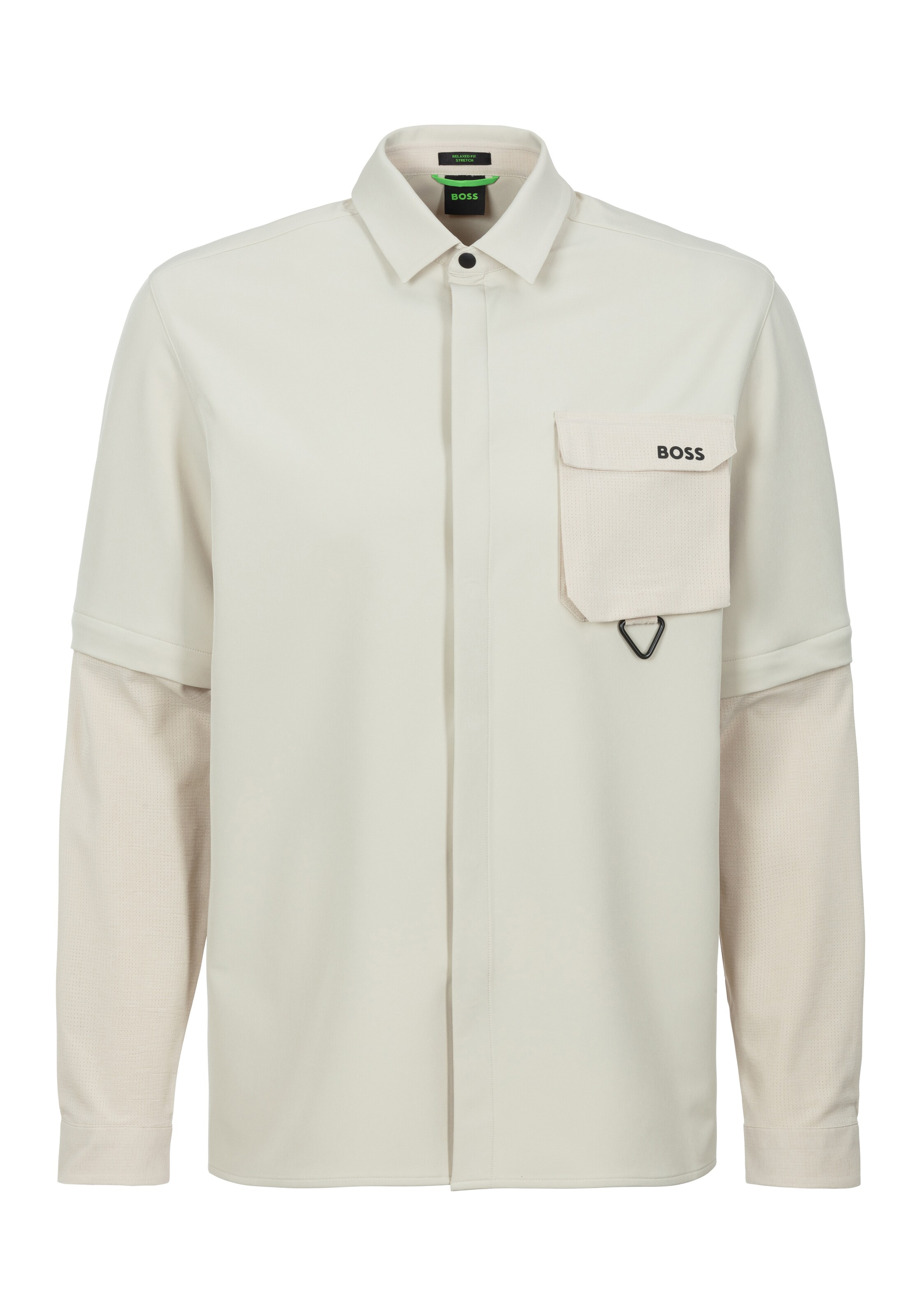 BOSS Hemd in Beige: Vorderseite