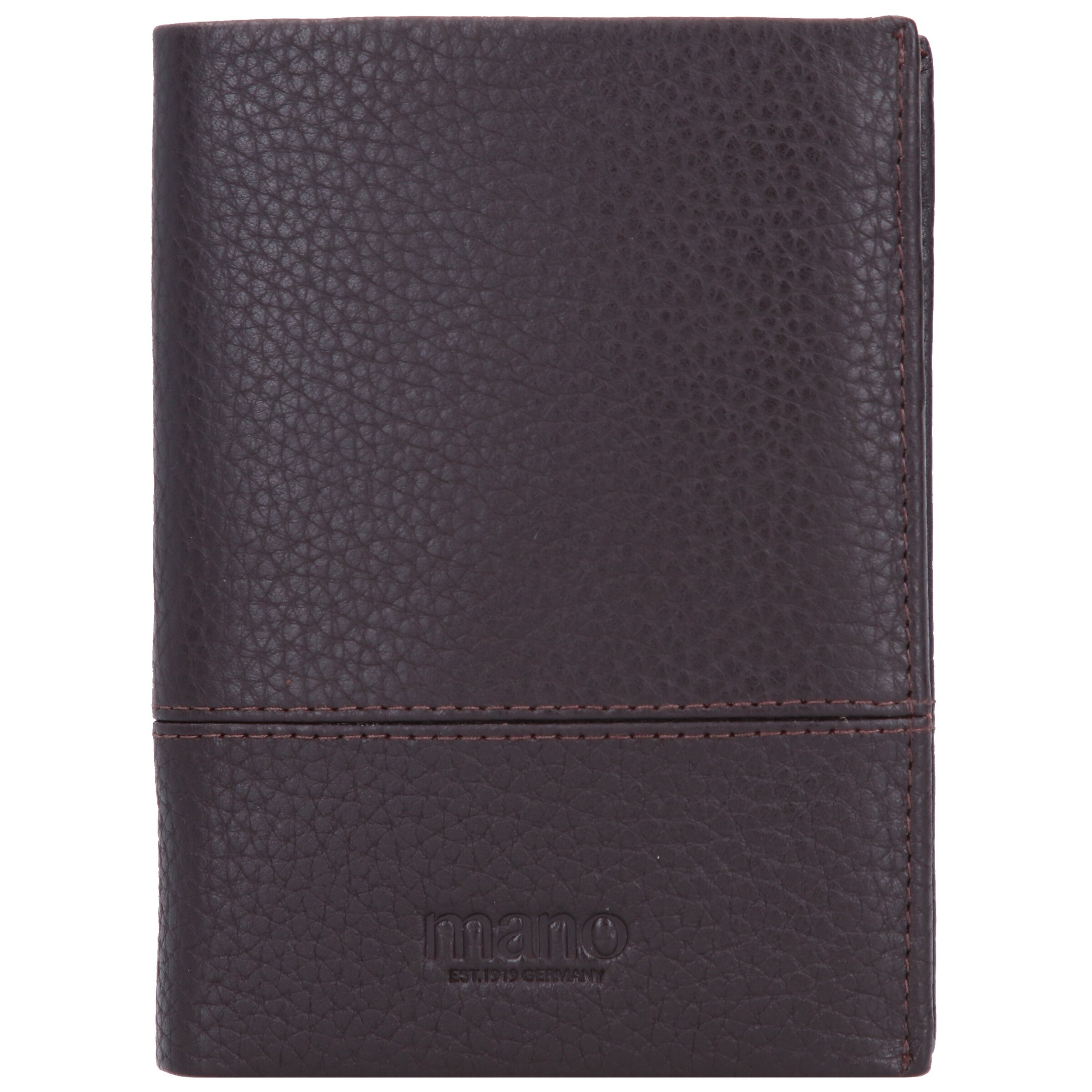 mano Portemonnaie 'Don Tommas' in Braun: Vorderseite