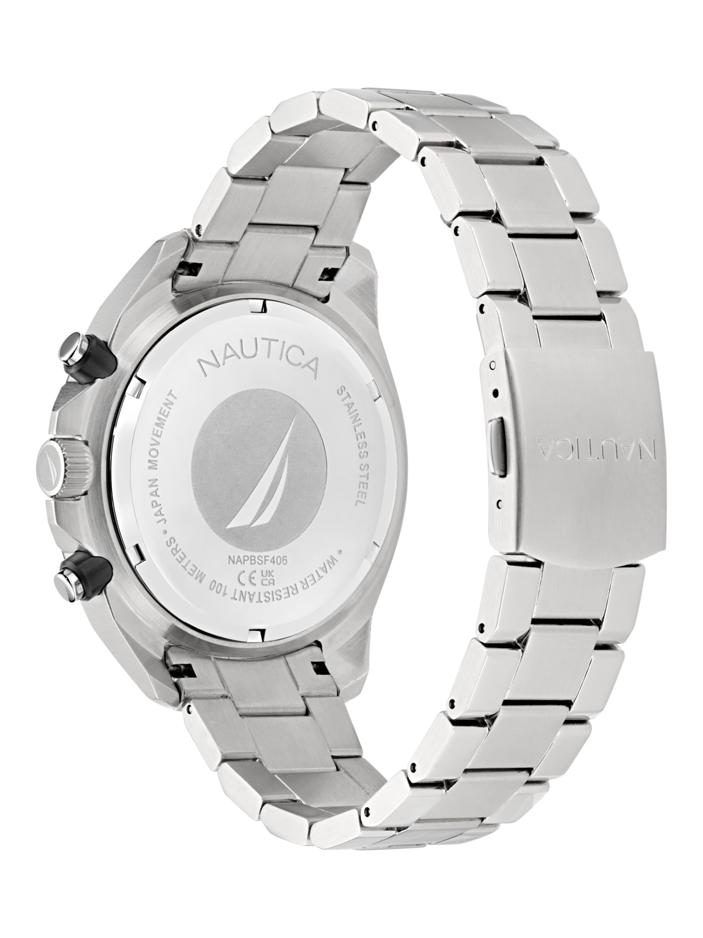 NAUTICA Analog watch ' NCT BLUESAIL ' in Silver