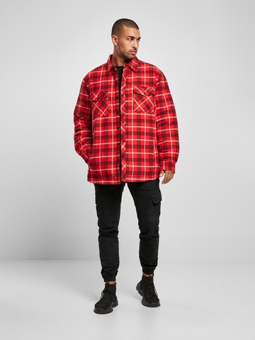 Urban Classics Regular fit Between-Season Jacket in Red