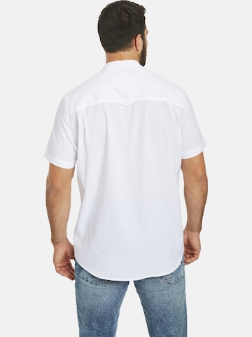 Jan Vanderstorm Comfort fit Button Up Shirt ' Albart ' in White