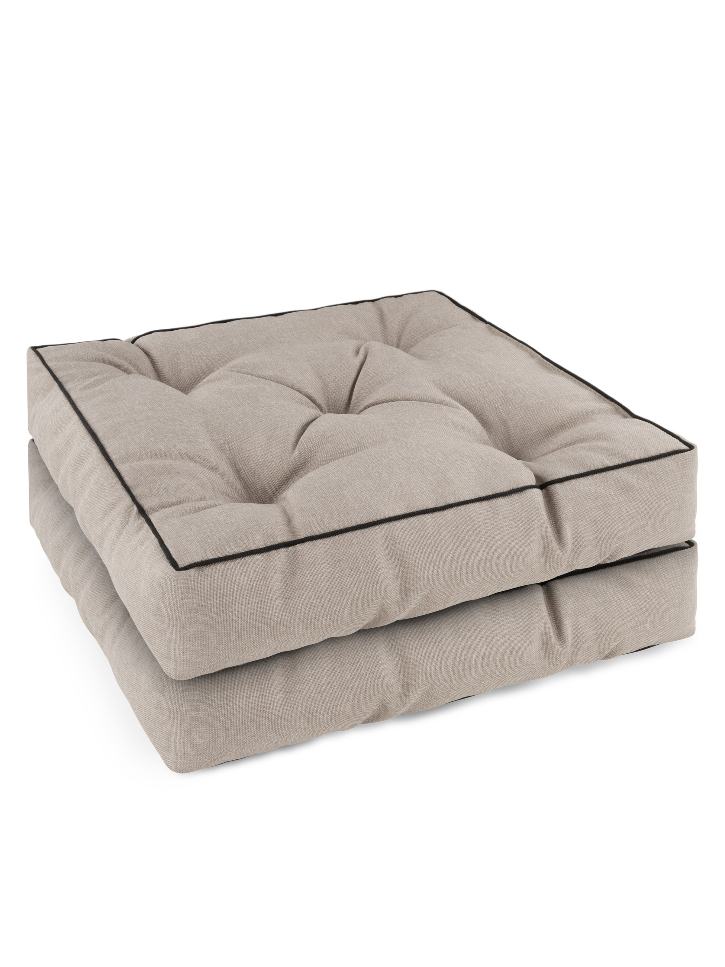Aspero - Cojines para sillas 'Murcia' en beige: frente
