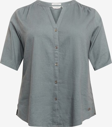 Camicia da donna di Tom Tailor Women + in grigio: frontale