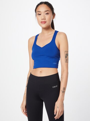 Casall Sports Top 'Heart' in Blue: front