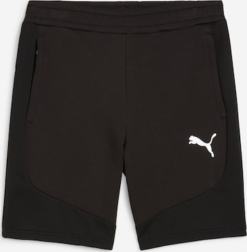 PUMA Regular Workout Pants 'Evostripe' in Black: front