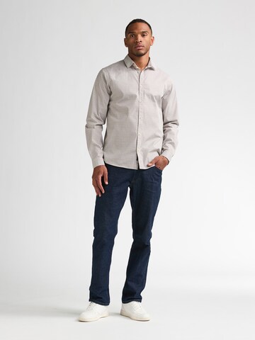 Coupe slim Chemise Petrol Industries en marron