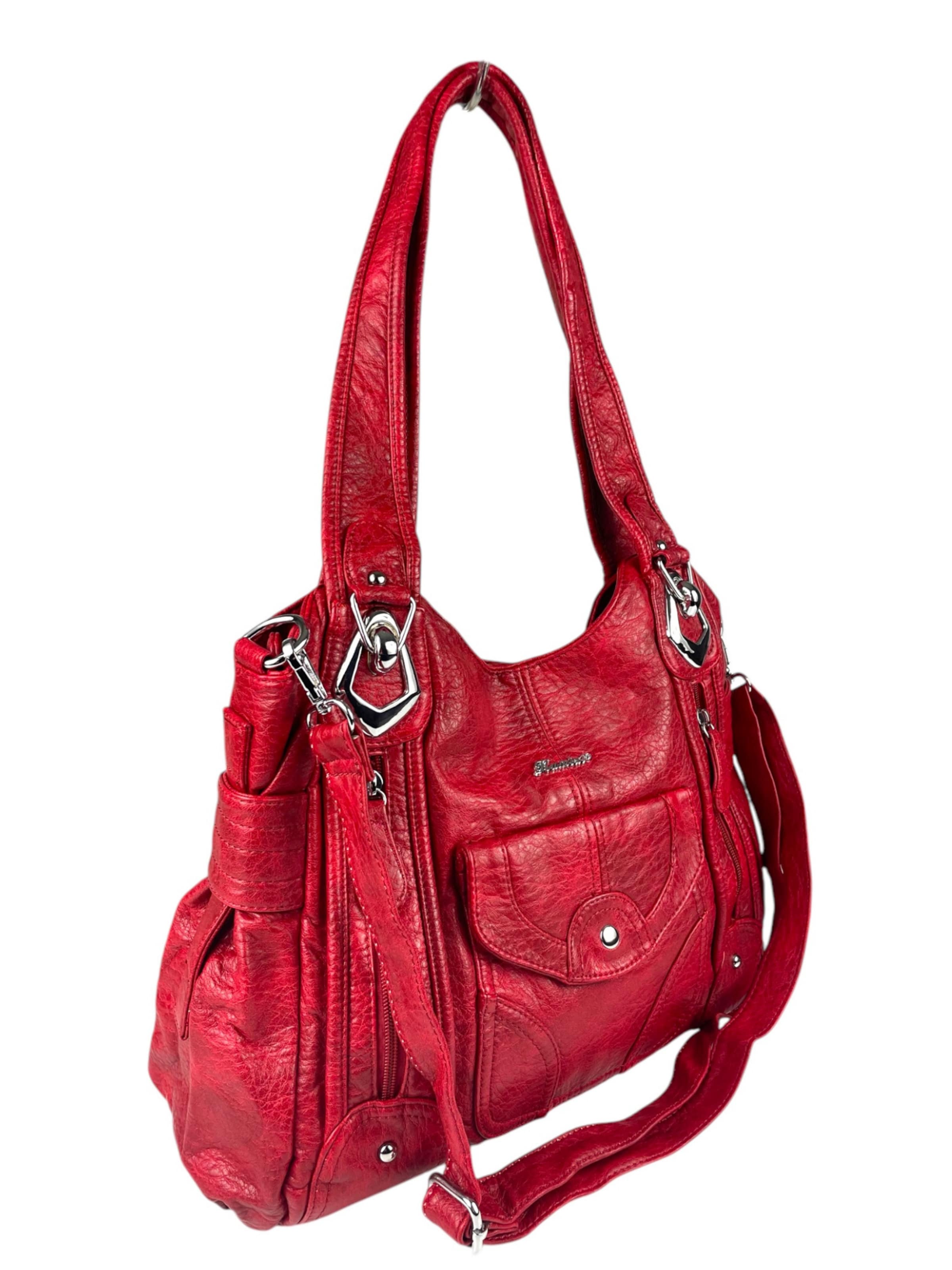 Borsa a spalla di Kumixi in rosso