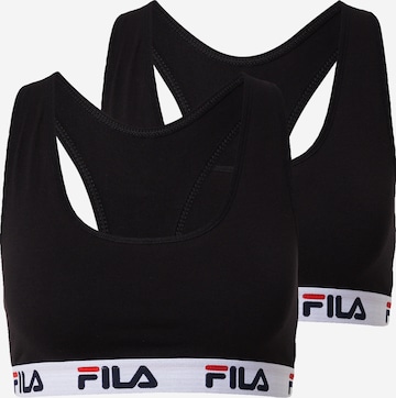 FILA Bustier BH in Zwart: voorkant