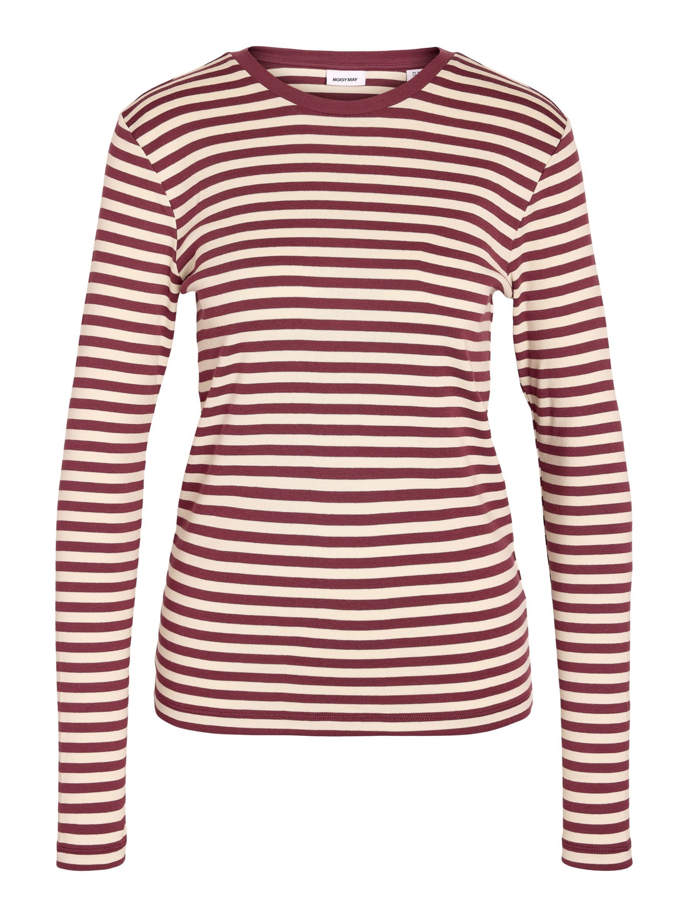 Noisy may Shirt 'STORMI' in XS in Light beige / Red, Item view