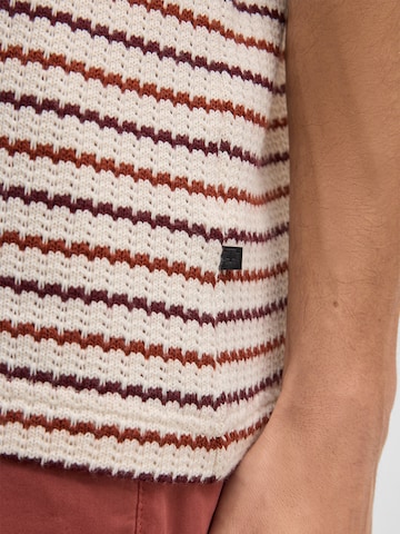 STRELLSON Comfort fit Button Up Shirt 'Colin' in Beige