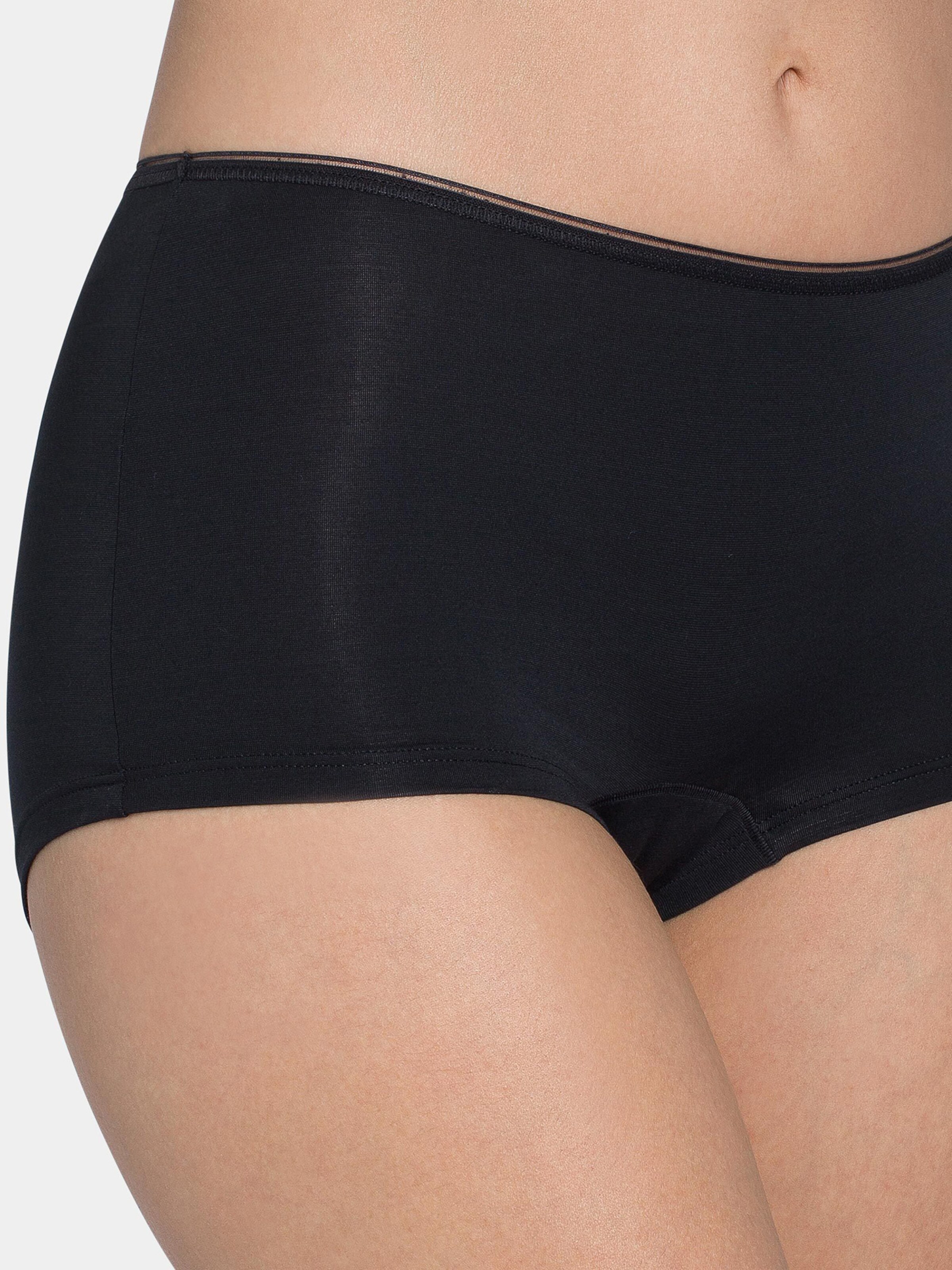 SLOGGI Panty ' Feel Sensational Short ' in Black: front
