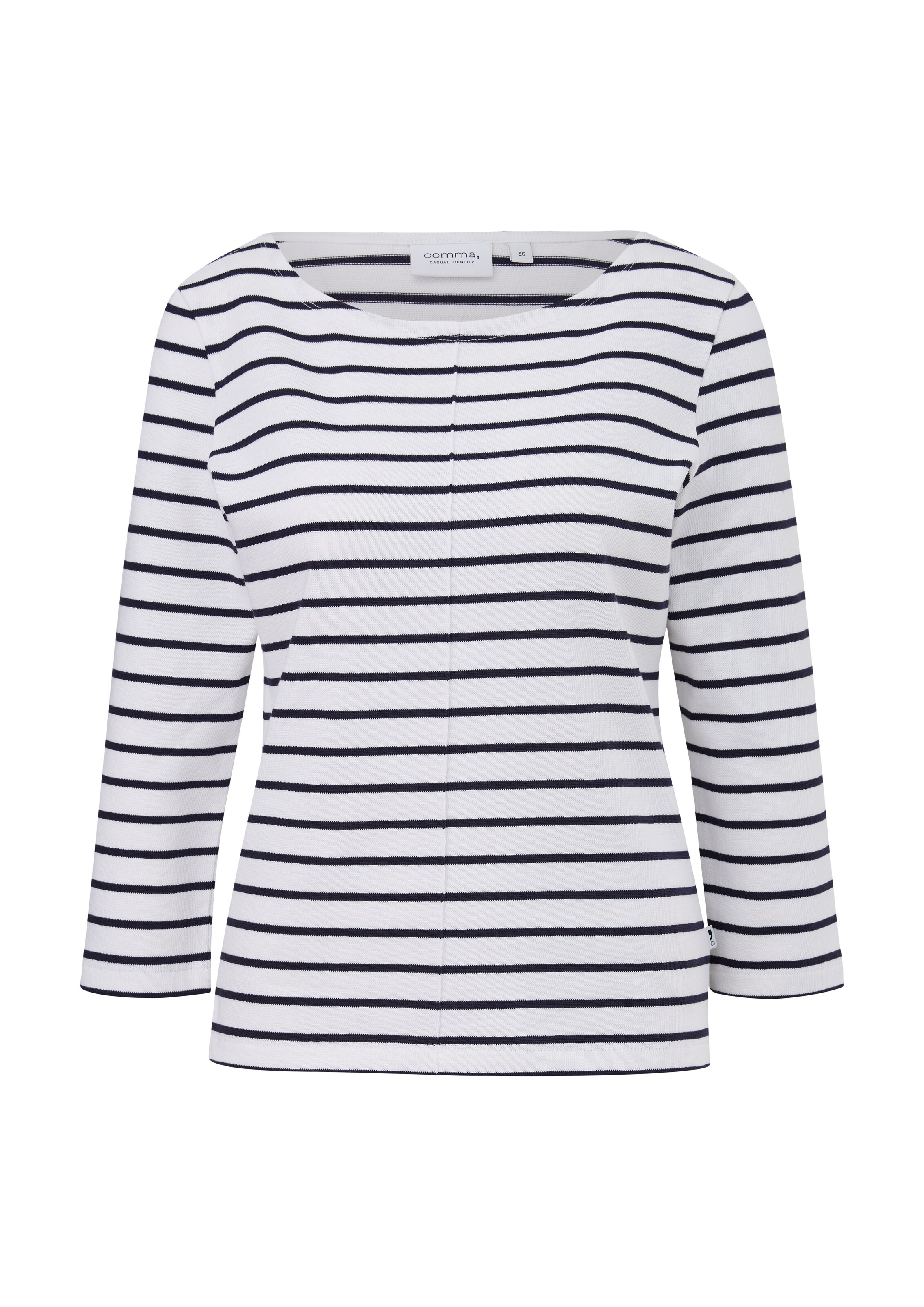 T-shirt comma casual identity en bleu : devant