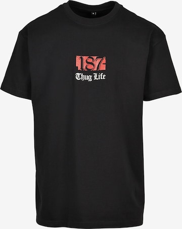 Thug Life T-Shirt 'Trojan Horse' in Schwarz: predná strana