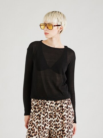 Hailys Pullover  'Ad44riane' in Schwarz: Vorderseite