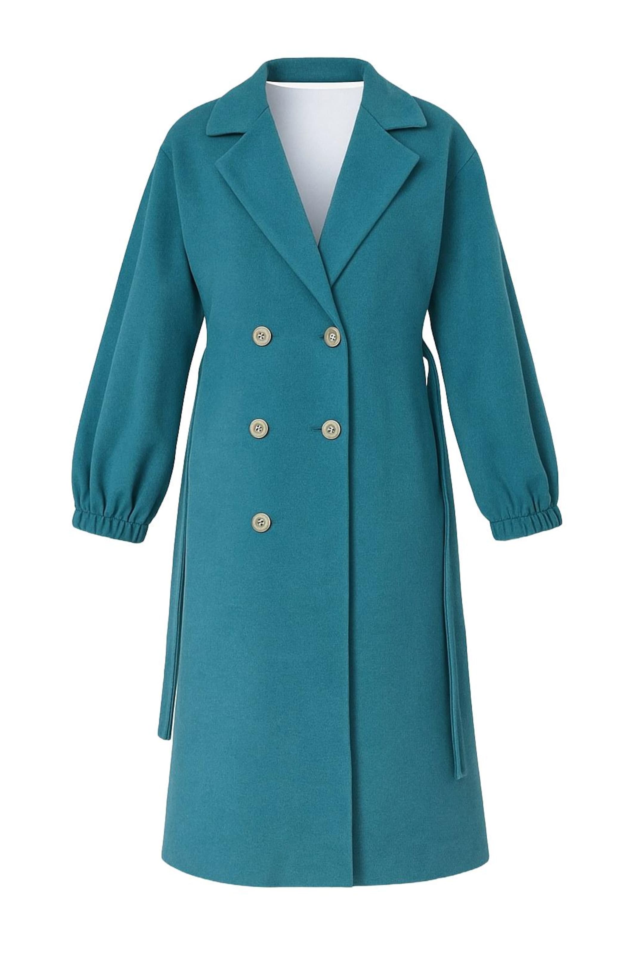 MODAMIHRAM Mantel in cyanblau, Produktansicht