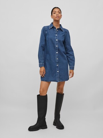 VILA Košilové šaty 'POLINA' – modrá: přední strana